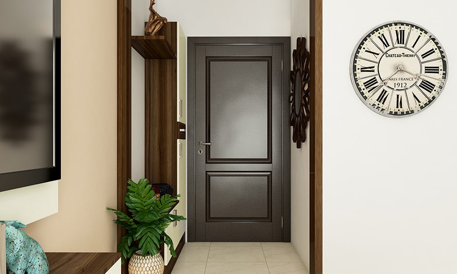 Placing a Wall Clock Opposite the Entrance or Doorway
