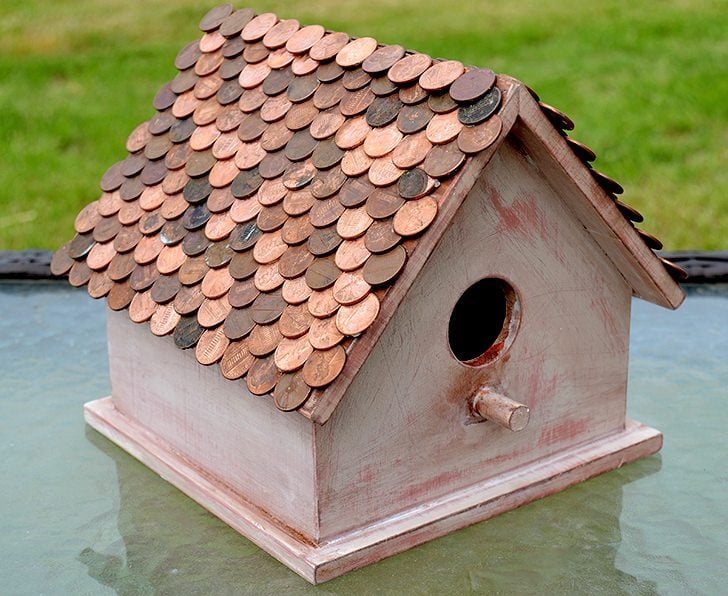 Bird House Plans with Penny Roofs
