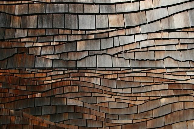 DIY Shingles Textured Accent Wall