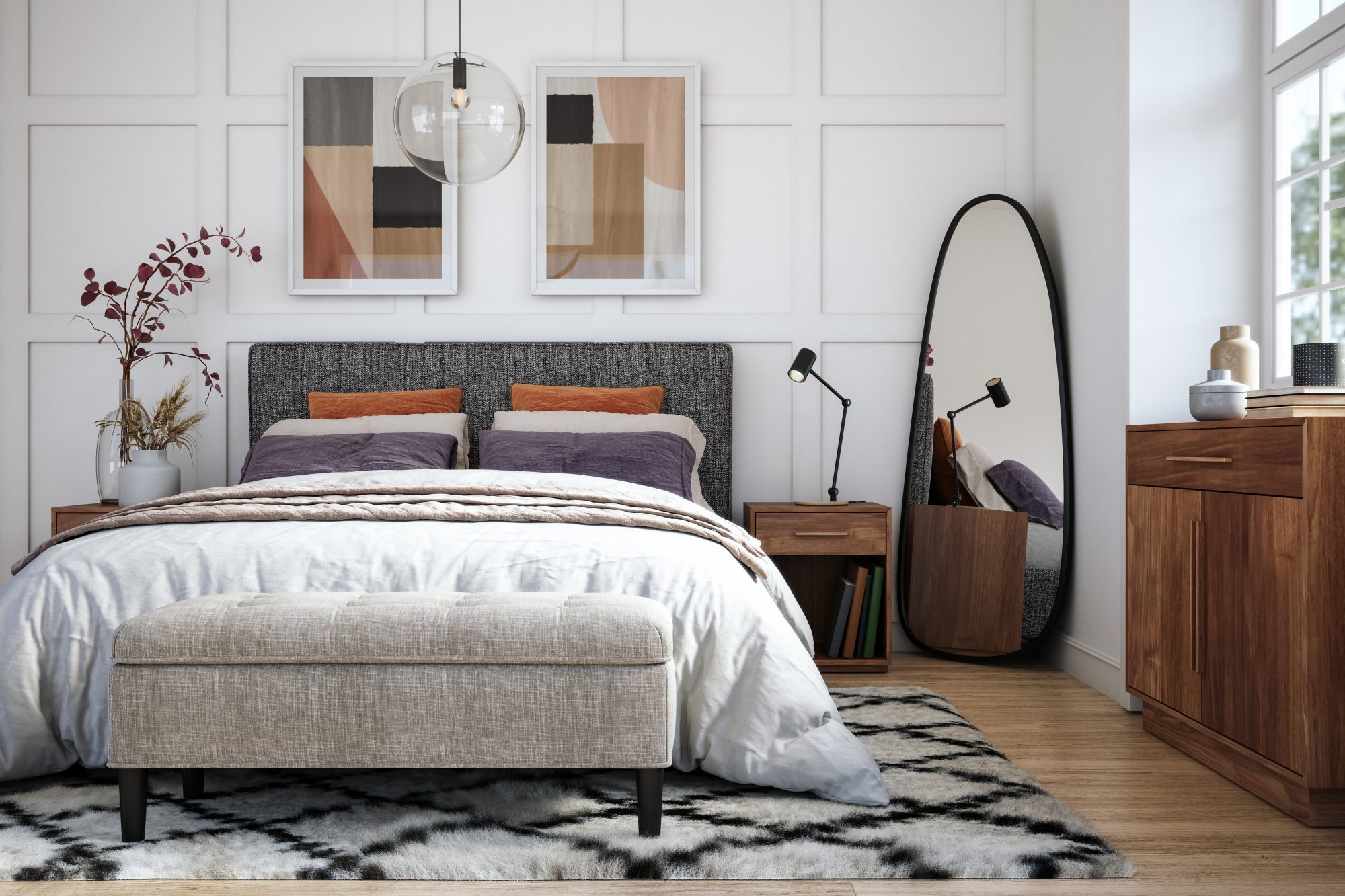 Picking the Right Rug Size for a King Bed