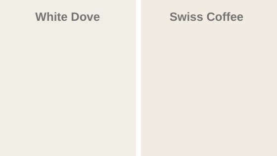 Swiss Coffee Vs. White Dove