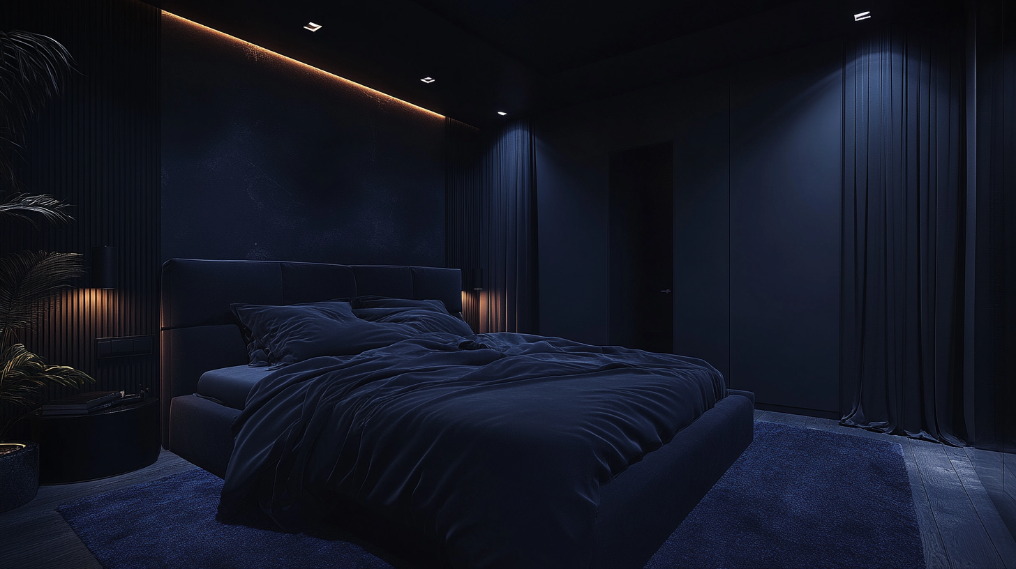 dark bedroom