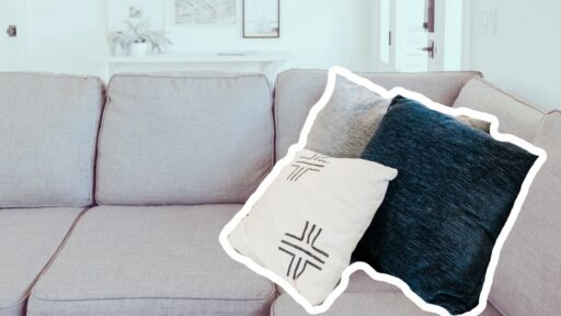 how to style pillows on a couch