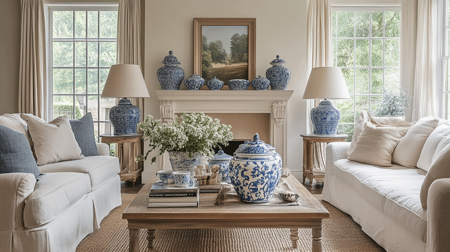 Blue and White Pottery