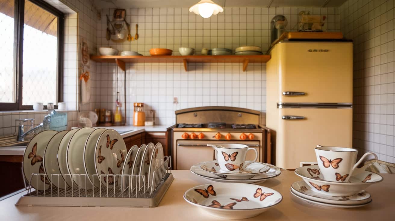 Butterfly Patterned Dishes