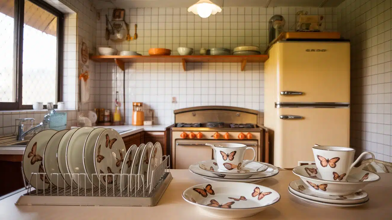 Butterfly Patterned Dishes
