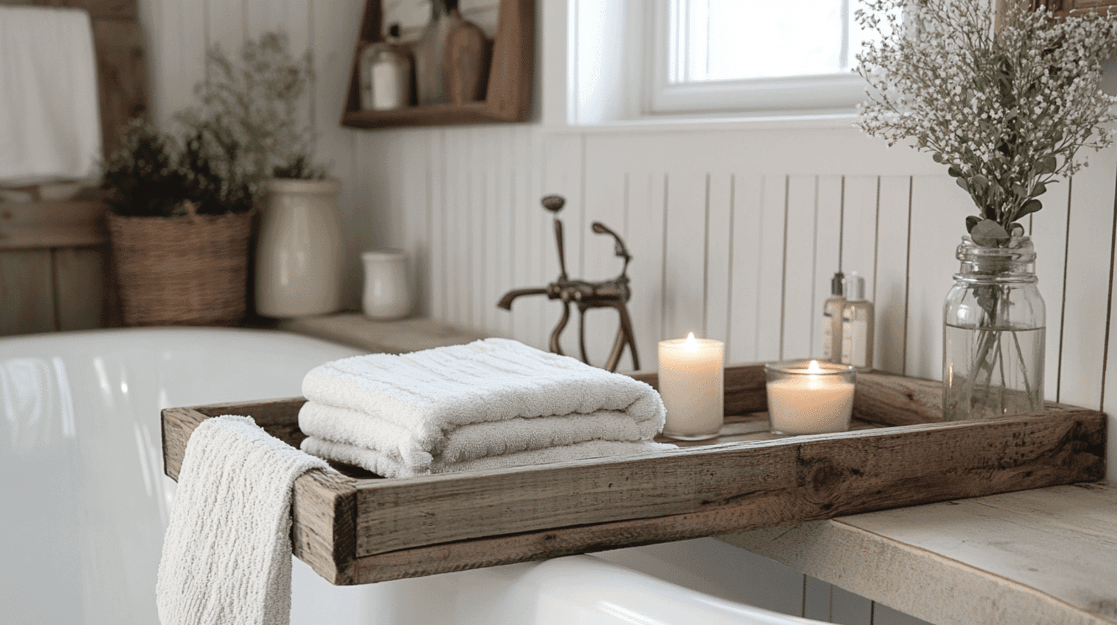 Wooden Bath Tray