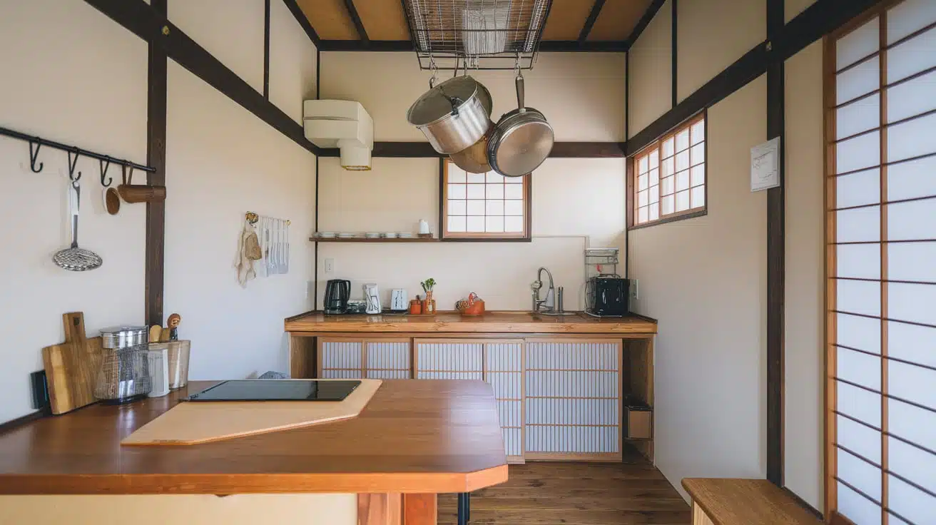 Japanese Kitchen with Small Space Solutions