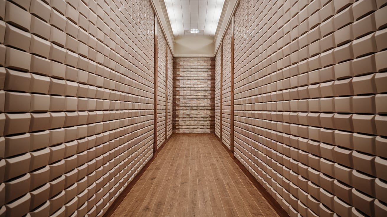Textured Hallway Panelling