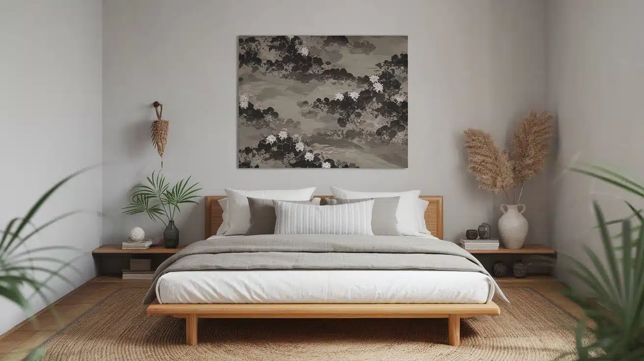Wall Art with Abstract Japanese Patterns