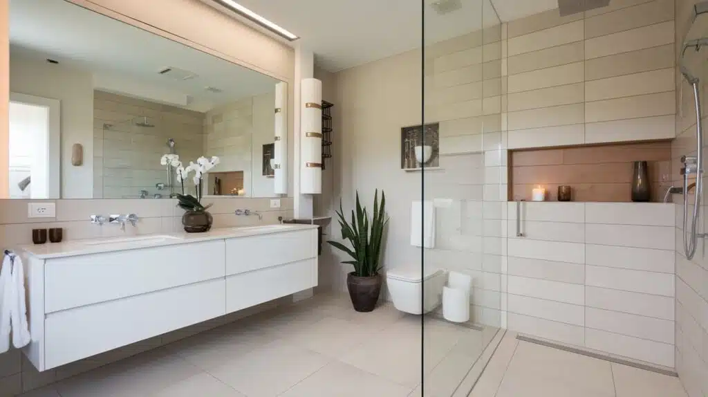 Modern Italian Bathroom with Glass Shower