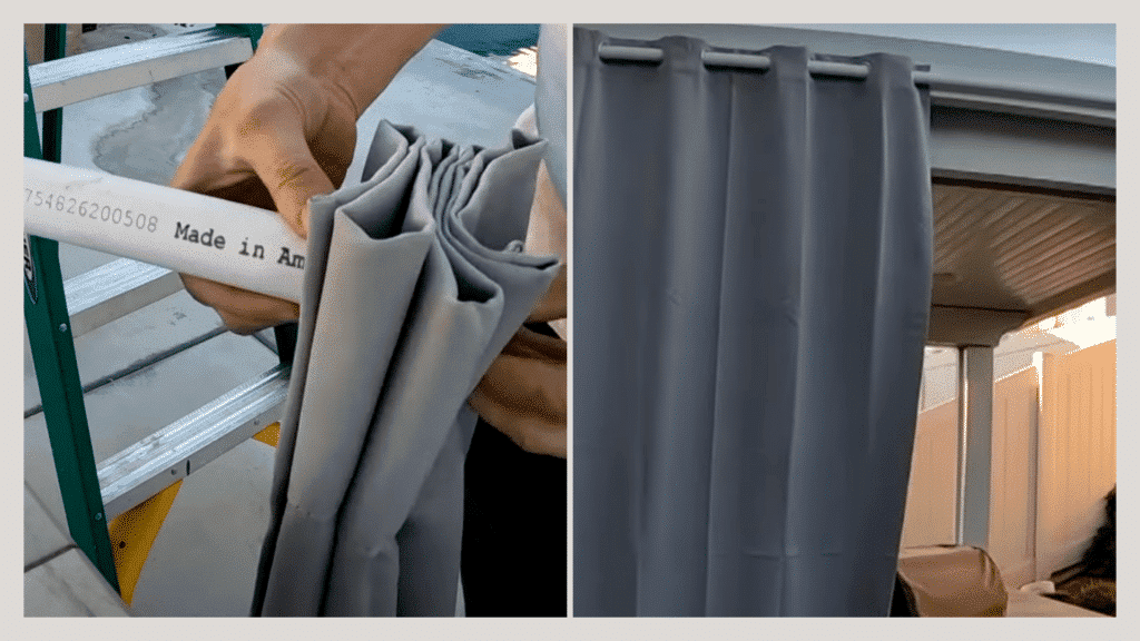 Step 5- Hang Curtains and Adjust for Proper Length