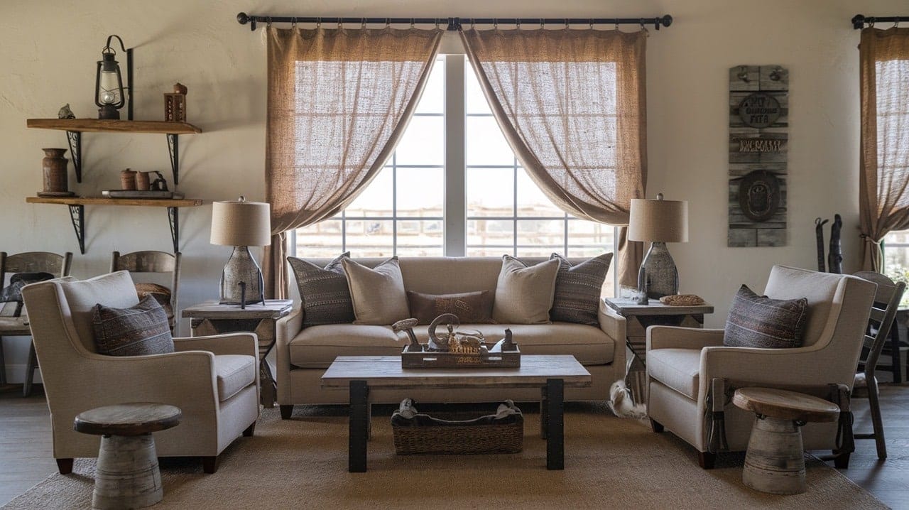 Western Style Window 52 Stunning Western Living Room Ideas to Try - Enthralling Gumption