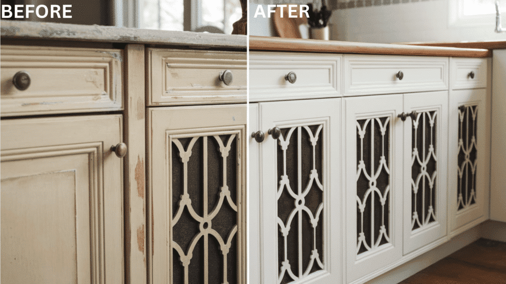 The Art of Painting Kitchen Cabinet