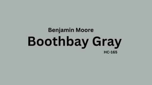 benjamin moore boothbay gray