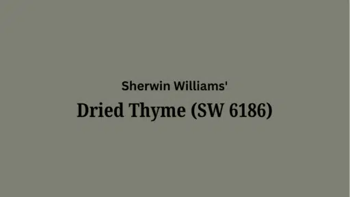 dried thyme sherwin williams