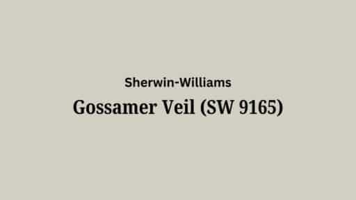 gossamer veil sherwin williams