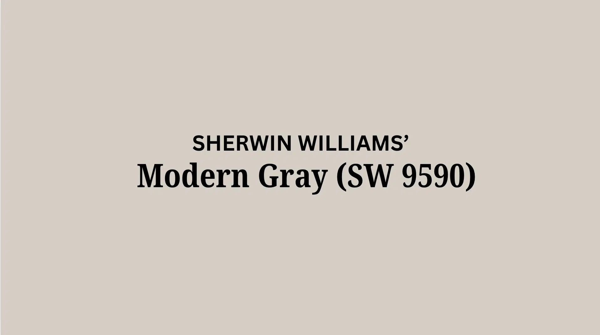 sherwin williams modern gray