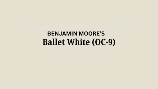 ballet white benjamin moore