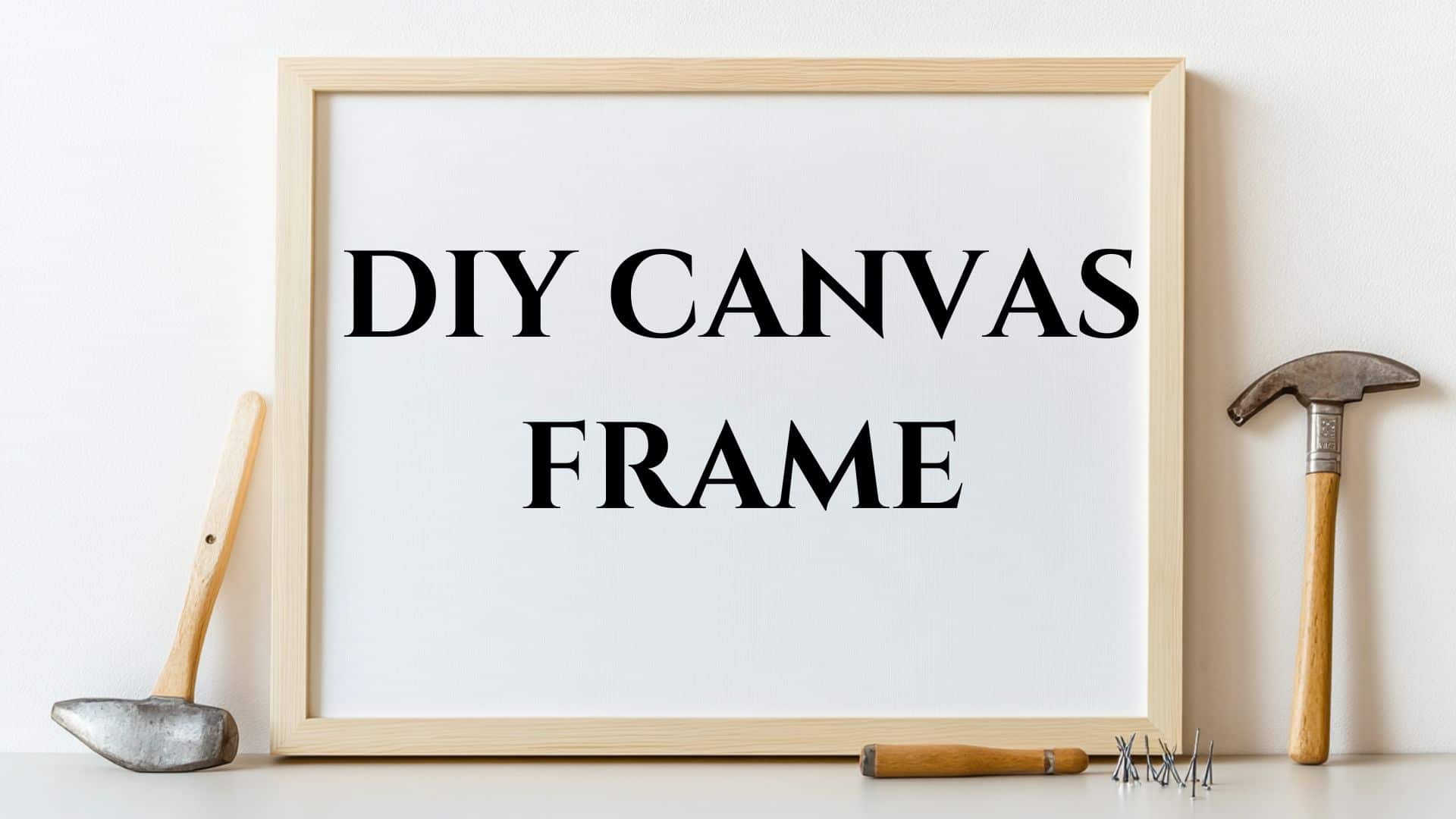 diy canvas frame