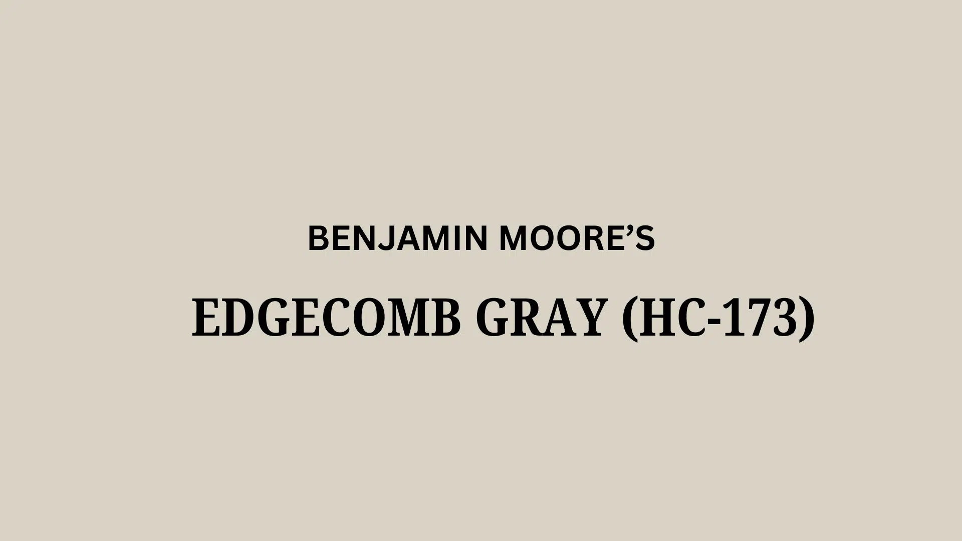 edgecomb gray