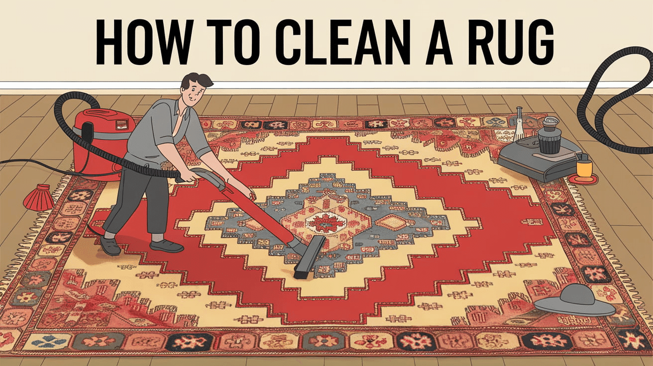 how to clean a rug