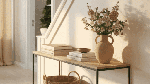 how to decorate a console table