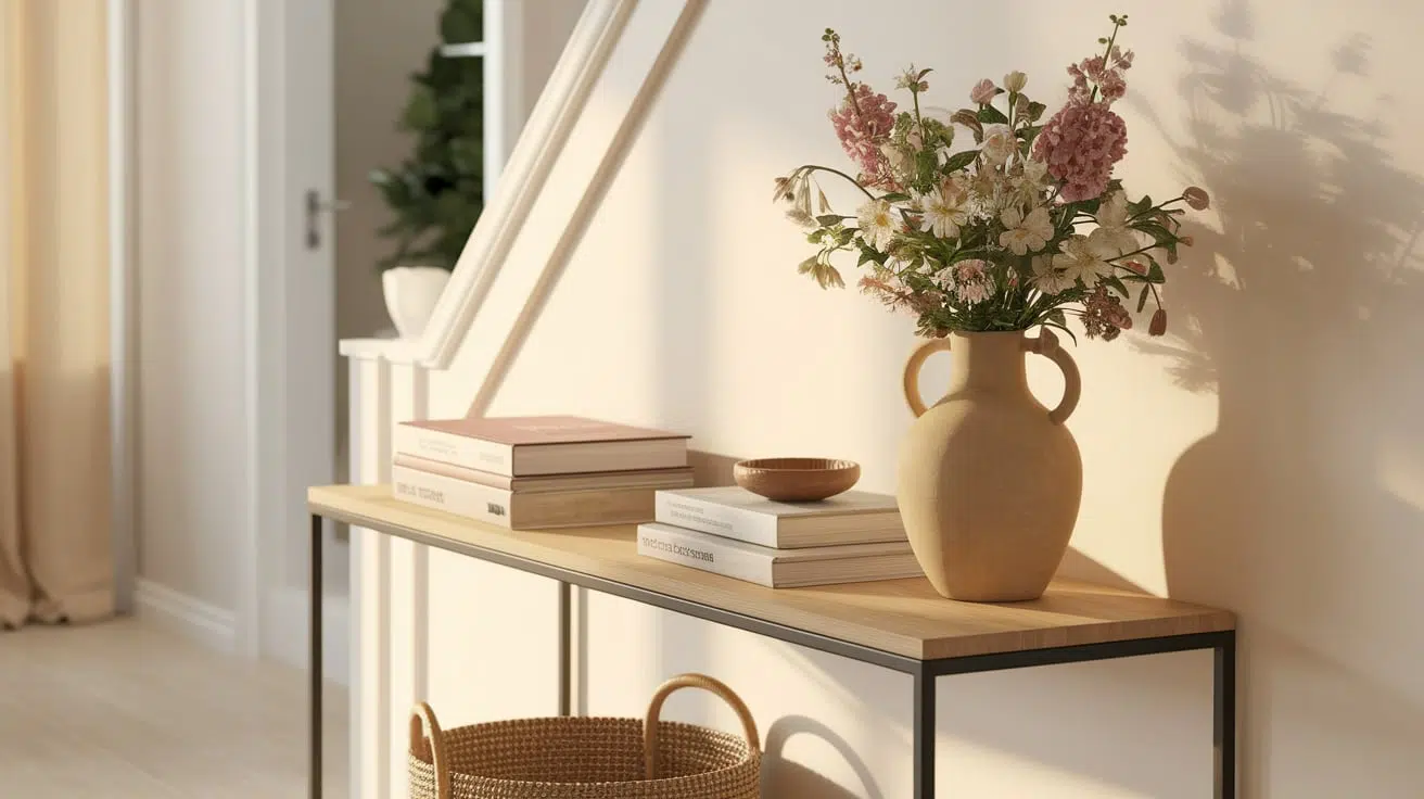 how to decorate a console table