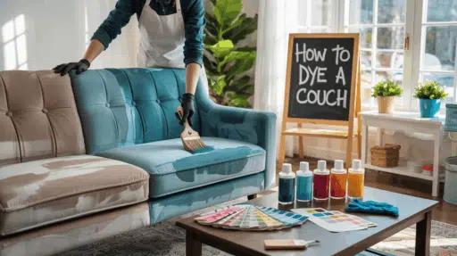 how to dye a couch