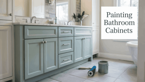 how to paint bathroom cabinets