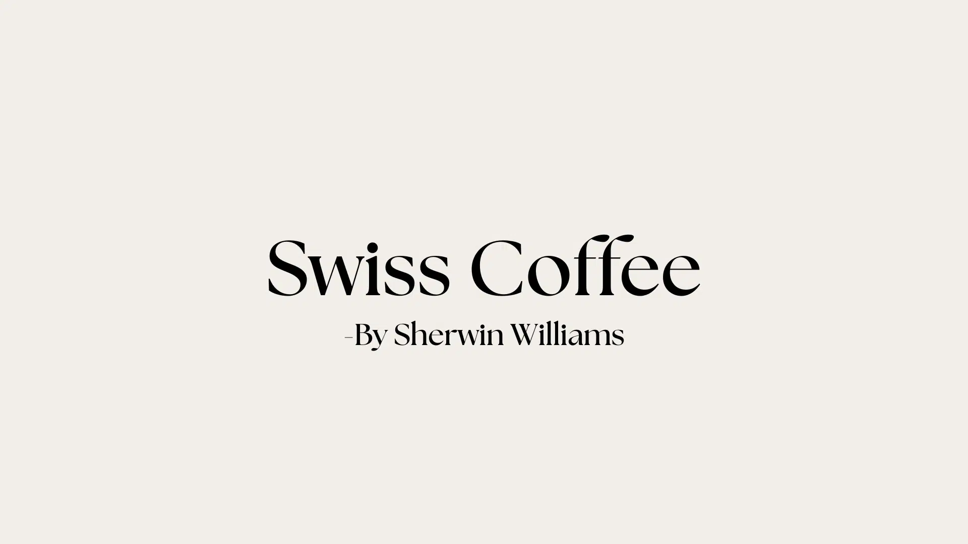swiss coffee sherwin williams