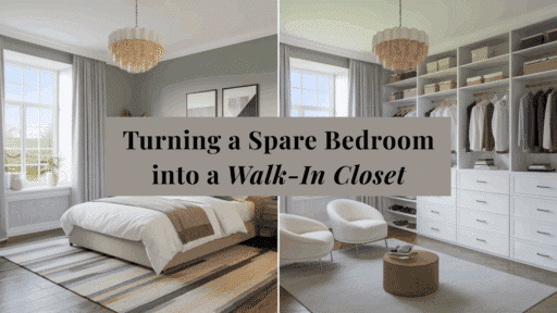 turning a bedroom into a closet
