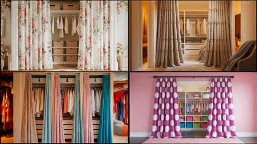27 Stylish Curtains for Closet Door Solutions