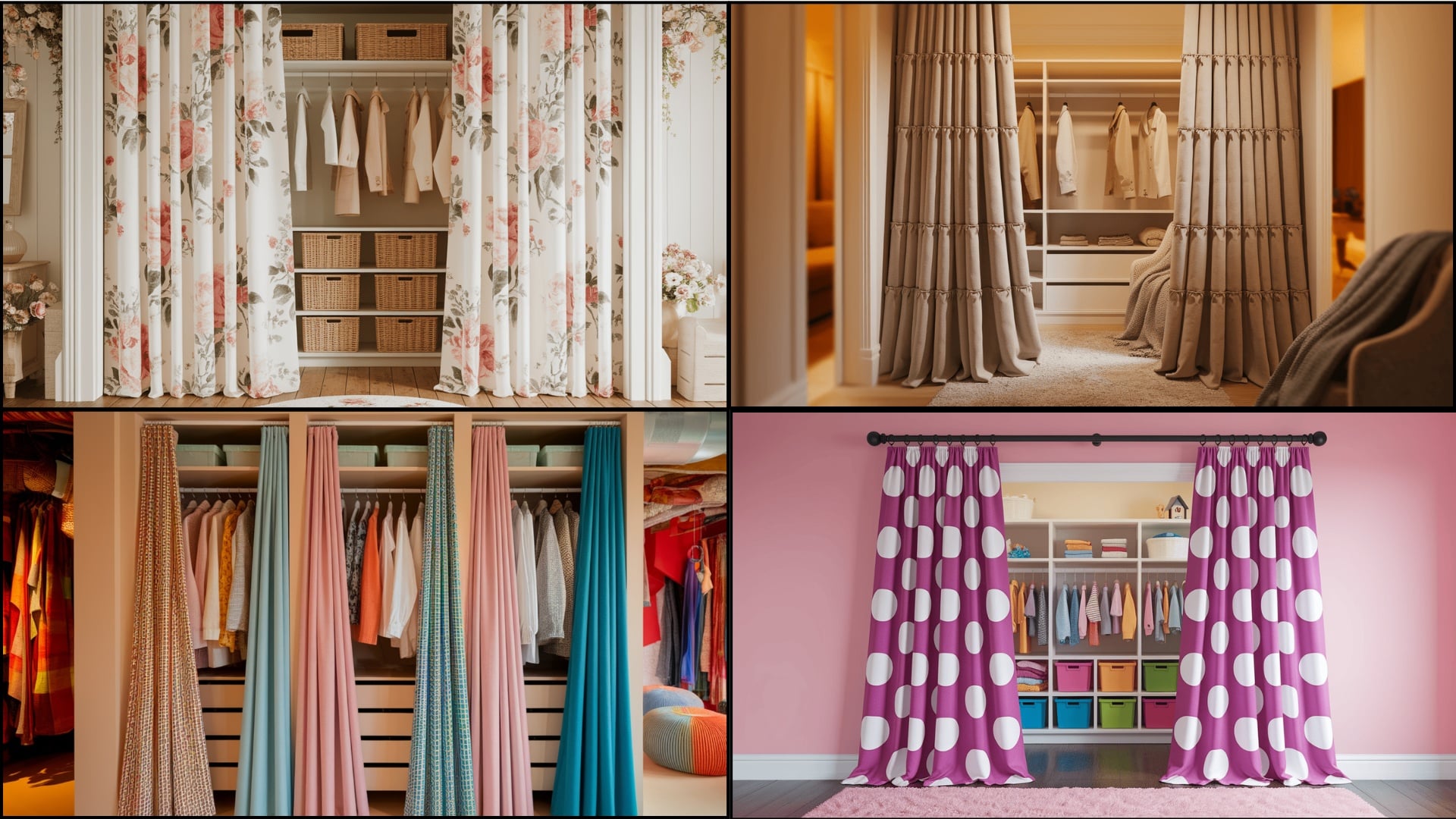 27 Stylish Curtains for Closet Door Solutions