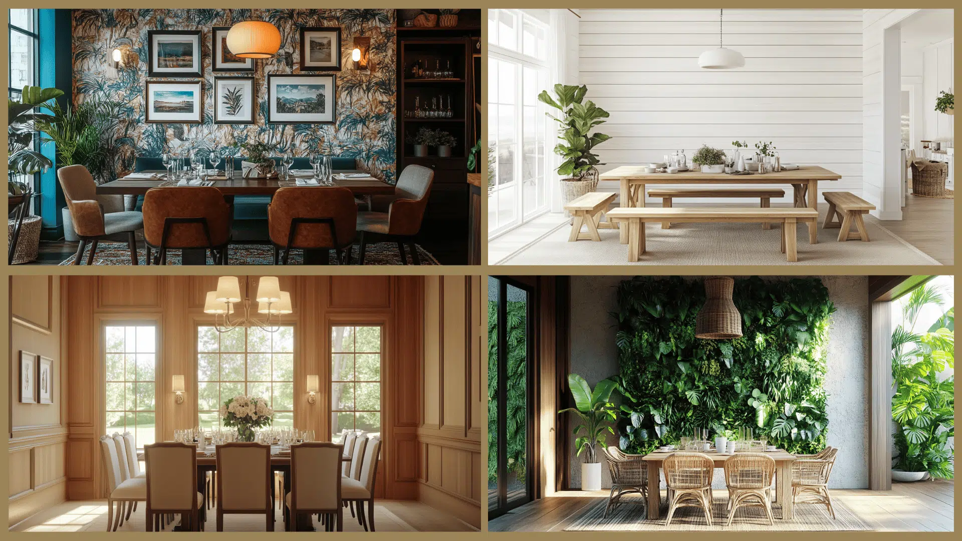 31 Dining Room Accent Wall Ideas that Make Meals Better