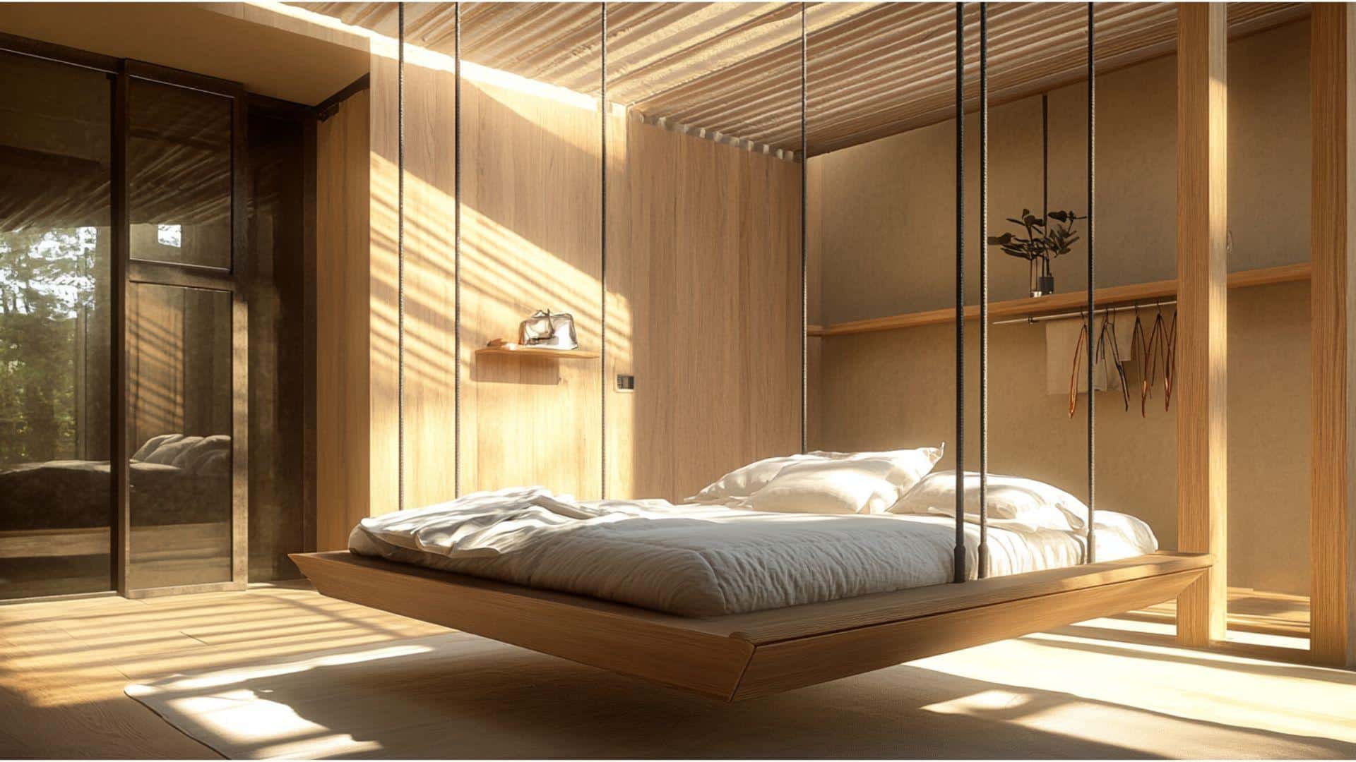 Bed_Suspended_from_Closet_Ceiling_Beams