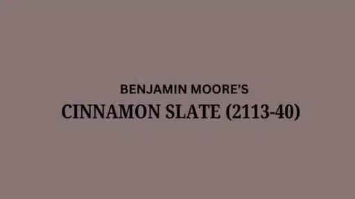 Benjamin Moore's Cinnamon Slate (2113-40): A Review