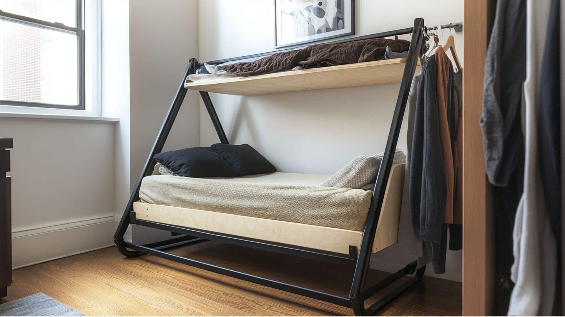 Collapsible_Cot_Stored_Inside_Closet_Frame