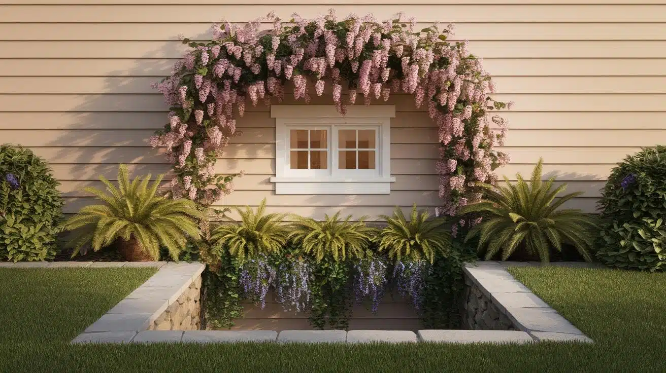 E-1_Landscaped_Greenery_with_Hanging_Plants