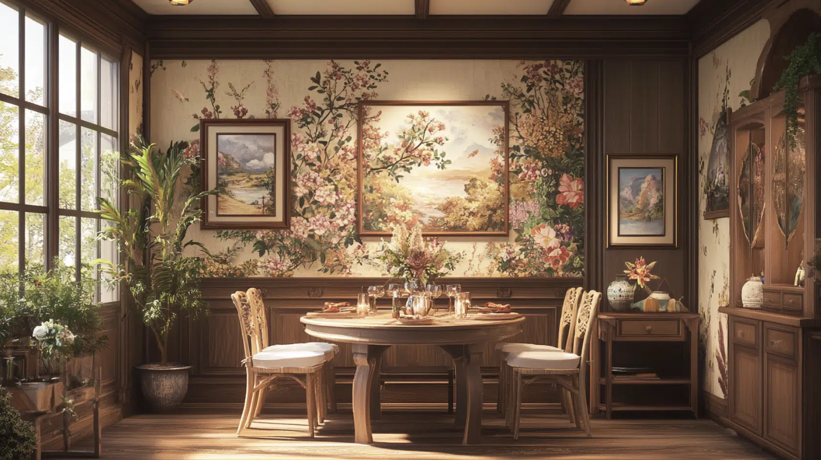 Floral_Theme-Based_Accent_Wall