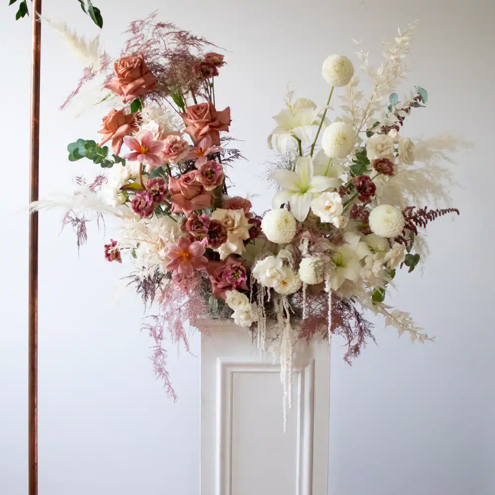 Incorporate a Crystal Flower Vase as a Statement Piece