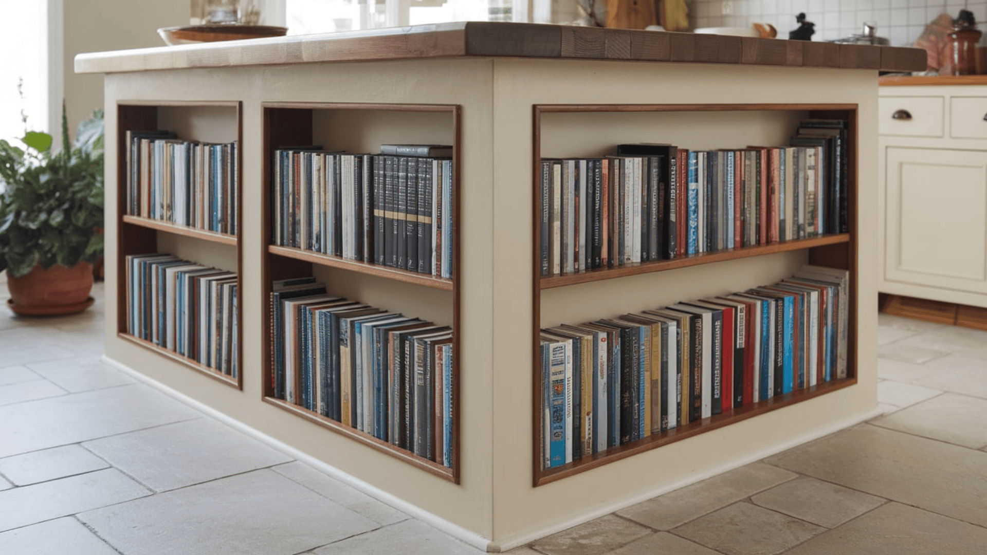 Island_with_Built-In_Bookcase_for_Cookbooks