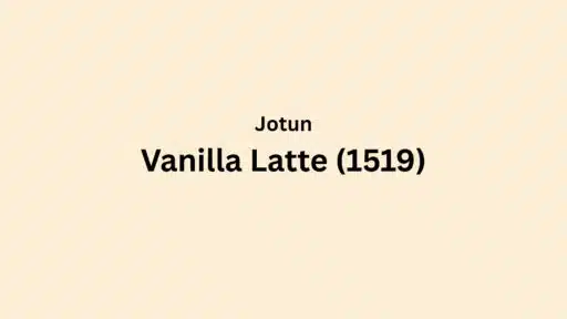 Jotun Vanilla Latte Color (1519): A Complete Review