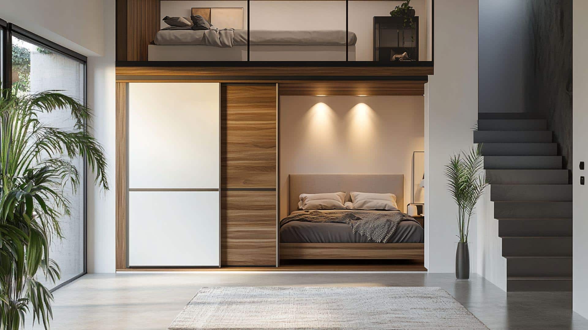 Lofted_Bed_Above_Closet_Storage