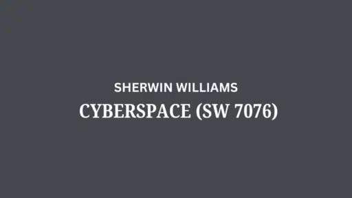 Sherwin Williams Cyberspace (SW 7076): A Review