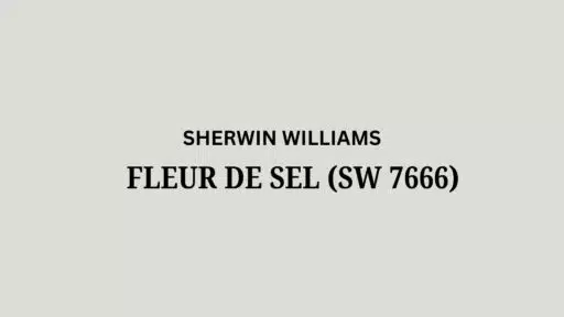 Sherwin Williams Fleur De Sel (SW 7666): A Review
