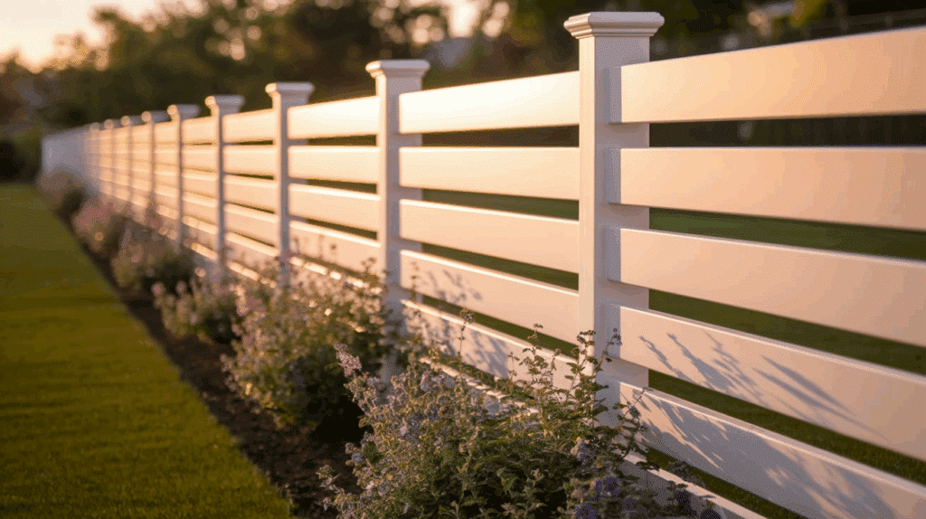 Sleek Vinyl Horizontal Slat Fence