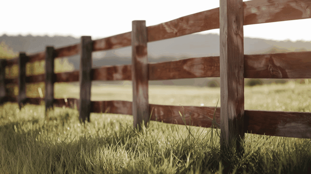 Stained Horizontal Cedar Fence