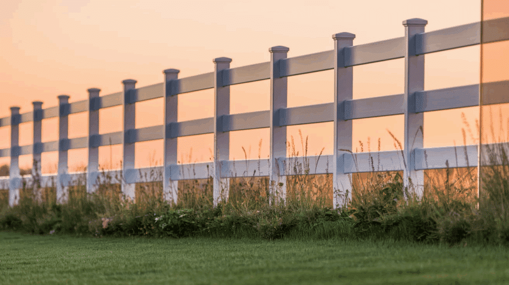 Vinyl Post and Rail Fence
