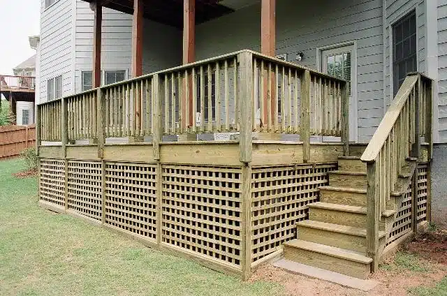 Wood and Wood Lattice Skirting
